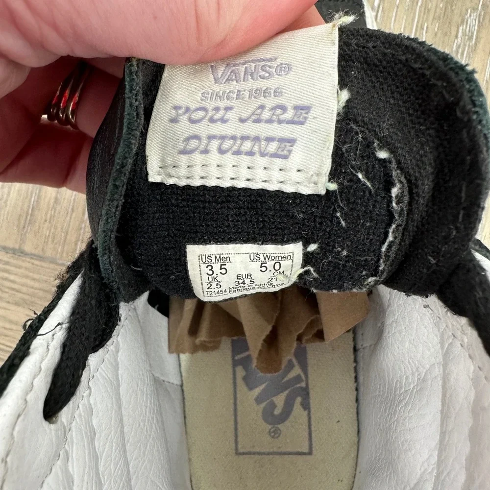 Vans SK8 Hi You Are Divine‎ Black High Top Sneakers Womens Size 5 Youth 3.5